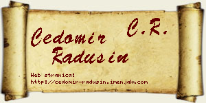 Čedomir Radusin vizit kartica